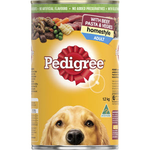 Pedigree - Homestyle With Beef Pasta & Veggies Wet Dog Food Can 1.2kg - Petservo