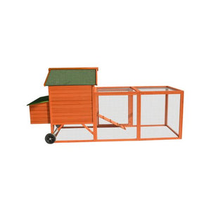 YES4PETS 248cm XL Chicken Coop Rabbit Hutch with Wheels - Pet Servo