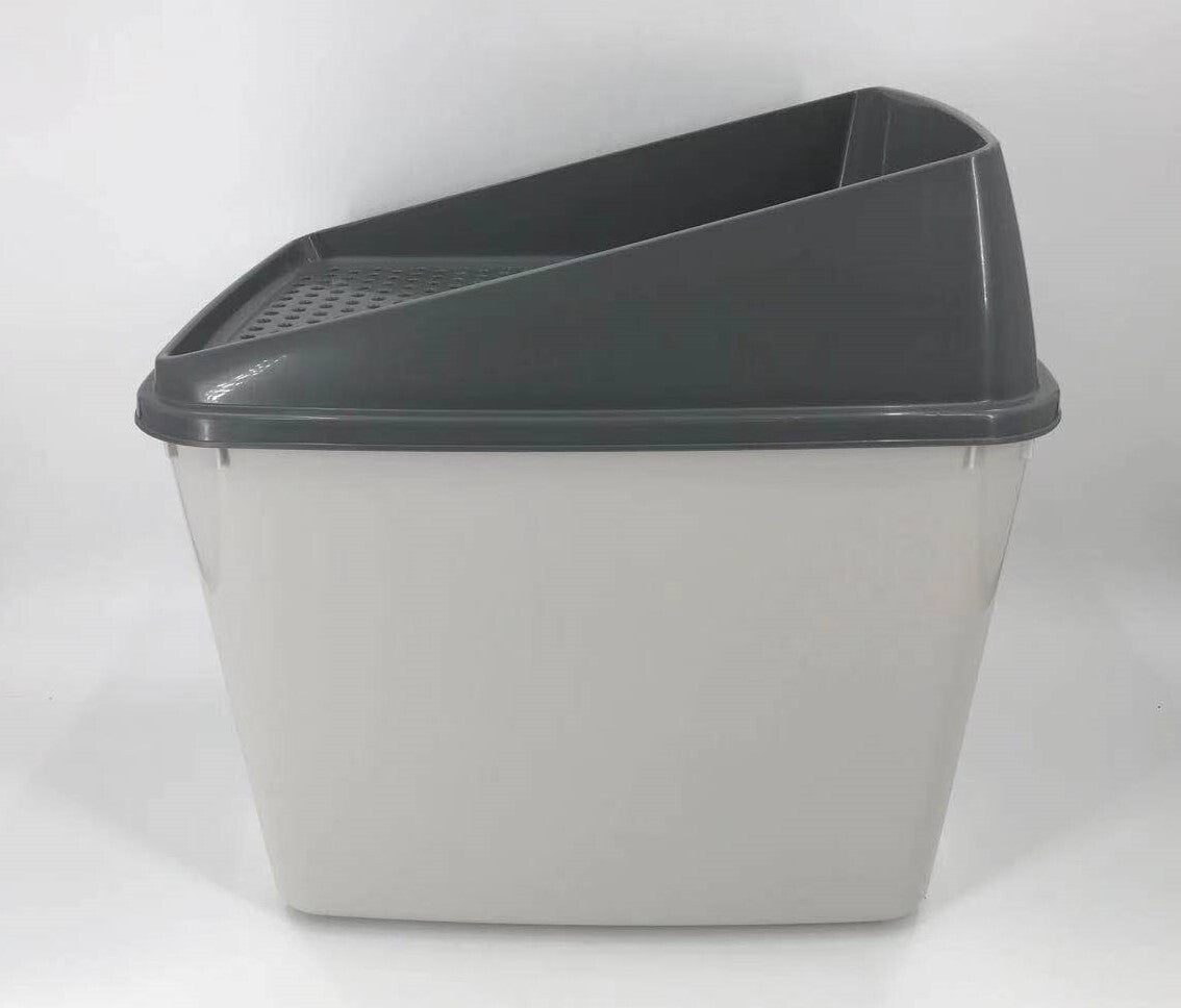 Yes4pets - Top Entry Cat Litter Box No Mess Large Enclosed Covered Kitty Tray XL