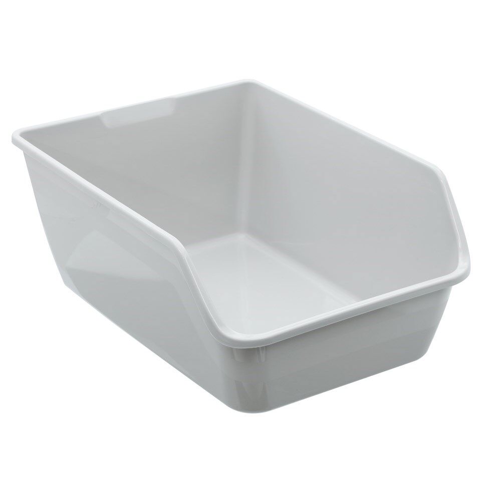 White plastic storage bin on a white background at Pet Servo