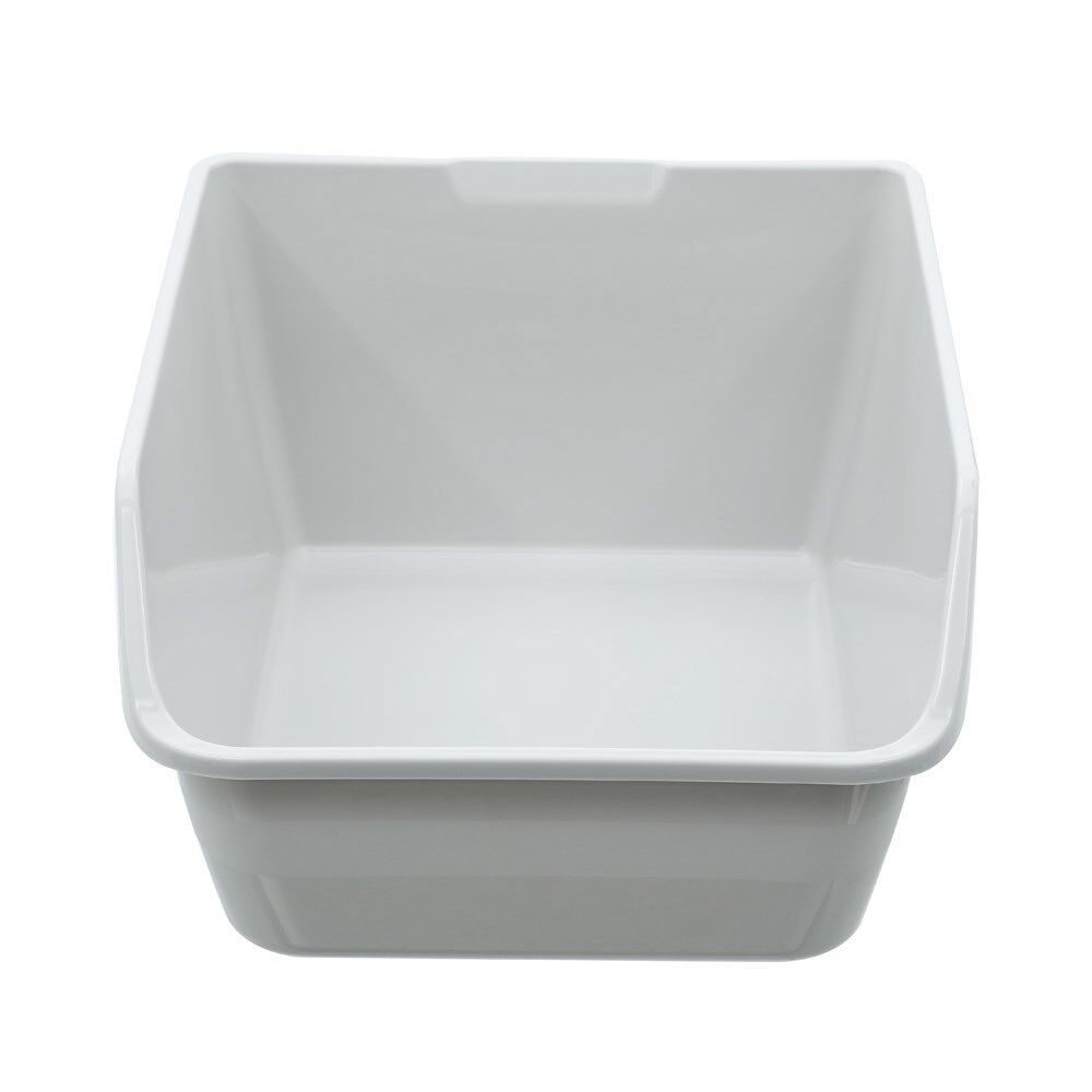 White plastic bin on a white background at Pet Servo