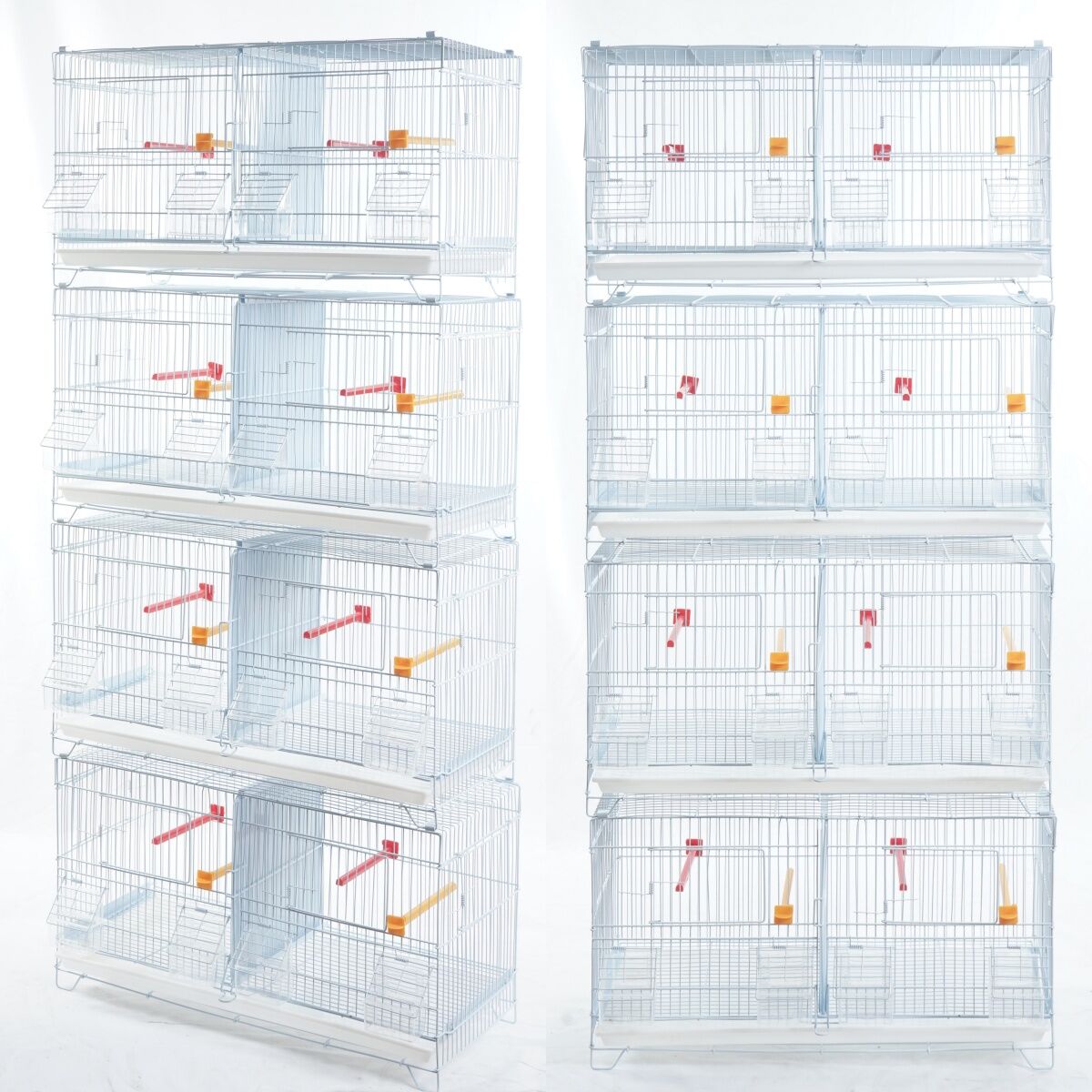 YES4PETS - 4-Level Stackable Breeding Aviary Cage - Pet Servo