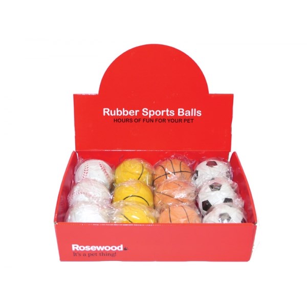 Rosewood - Rubber SPORTS Ball - Petservo