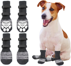 Monlida - Anti-Slip Dog Socks with Adjustable Straps - Petservo