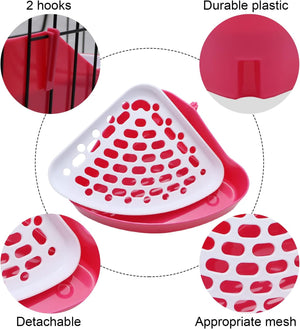 Red and white pet toy with features highlighted on a white background at Pet Servo