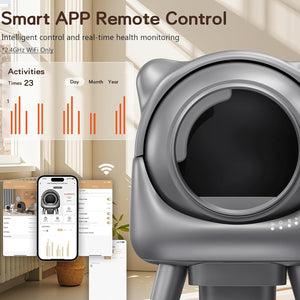 Smart pet camera with app interface and health monitoring features at Pet Servo