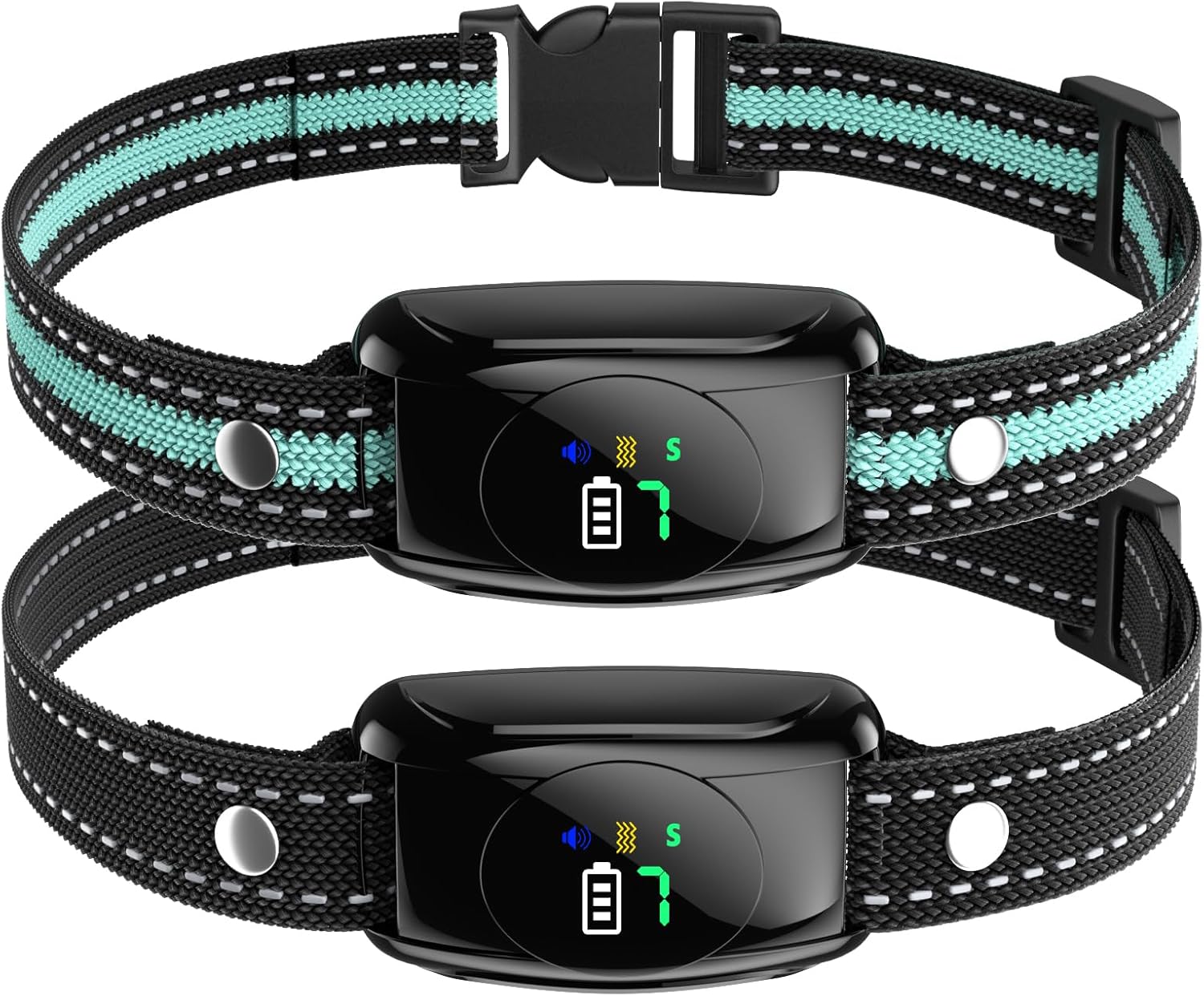 Xuwibaje - 2 Pack No Shock Bark Collar for Medium & Large Dogs