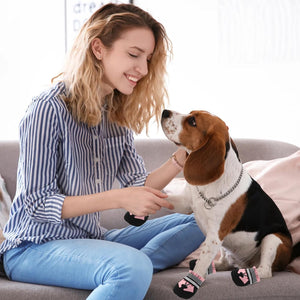 HAPURS - Pink Waterproof Dog Boots – Reflective & Non-Slip - Petservo