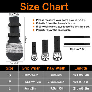 Monlida - Anti-Slip Dog Socks with Adjustable Straps - Petservo