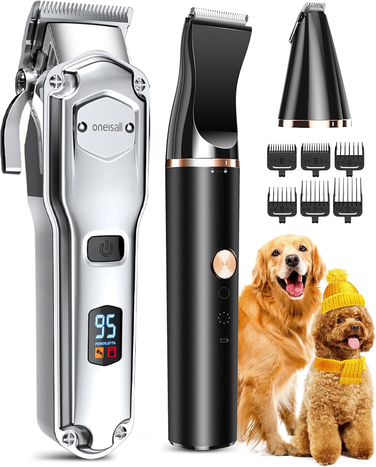 Buy oneisall - 2-in-1 Waterproof Pet Clipper & Paw Trimmer at Pet Servo