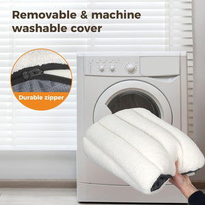 Pawz - Orthopedic Dog Bed with Egg Foam Support with Waterproof Lining (White) at Pet Servo