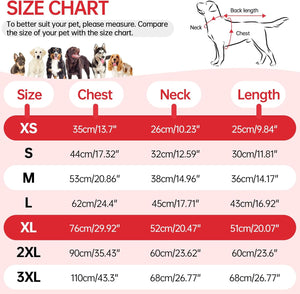 OUOBOB - Red Waterproof Dog Coat w/Harness - Petservo