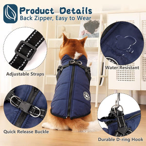 Fiohiros Warm Water-Resistant Dog Jacket Small - Petservo
