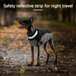 OUOBOB - Waterproof Dog Coat w/Harness - Black - Petservo