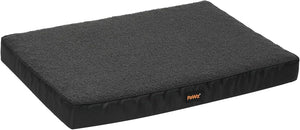 Black pet bed with 'Pawz' branding on a white background at Pet Servo