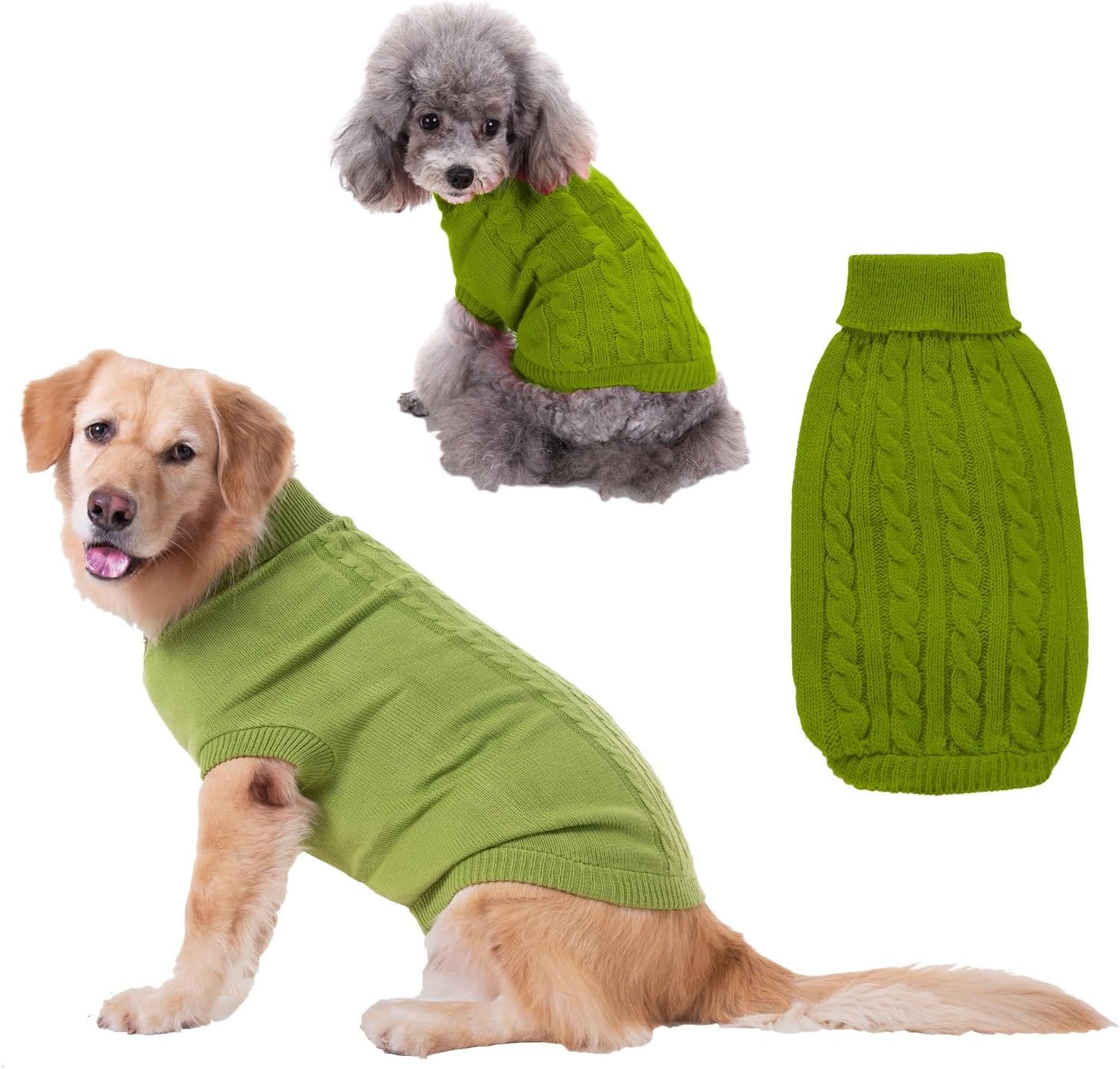 KIKNIN - Thermal Turtleneck Dog Sweater, L Size - Petservo