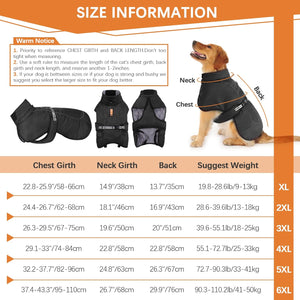 ROZKITCH - Reflective Dog Coat - Fleece 3XL - Petservo