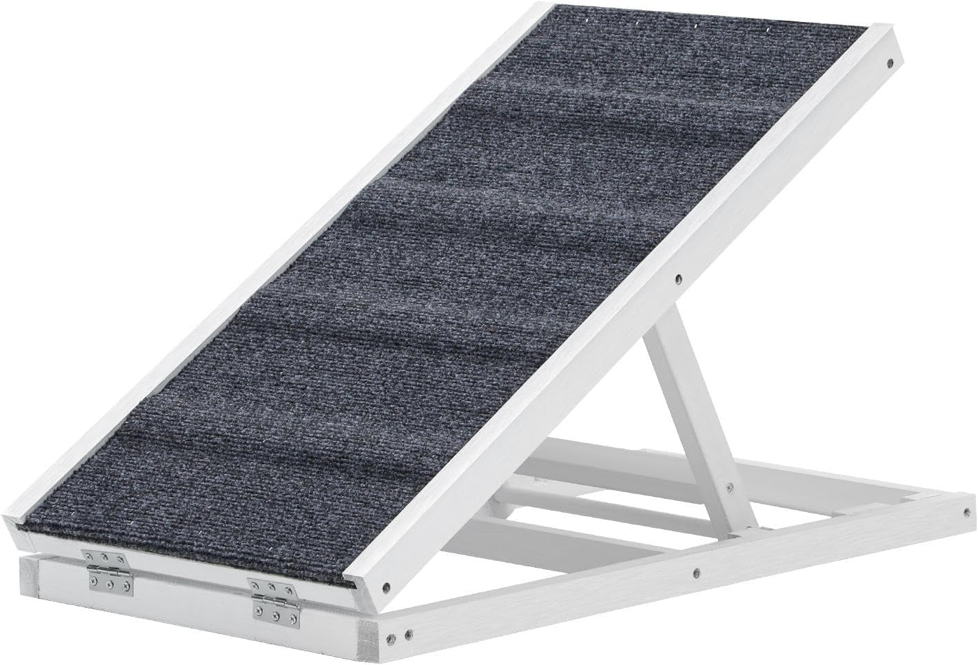 Alopet - Foldable Pet Ramp, Dogs Ramp with Anti Slide Surface, 2 Adjustable Height