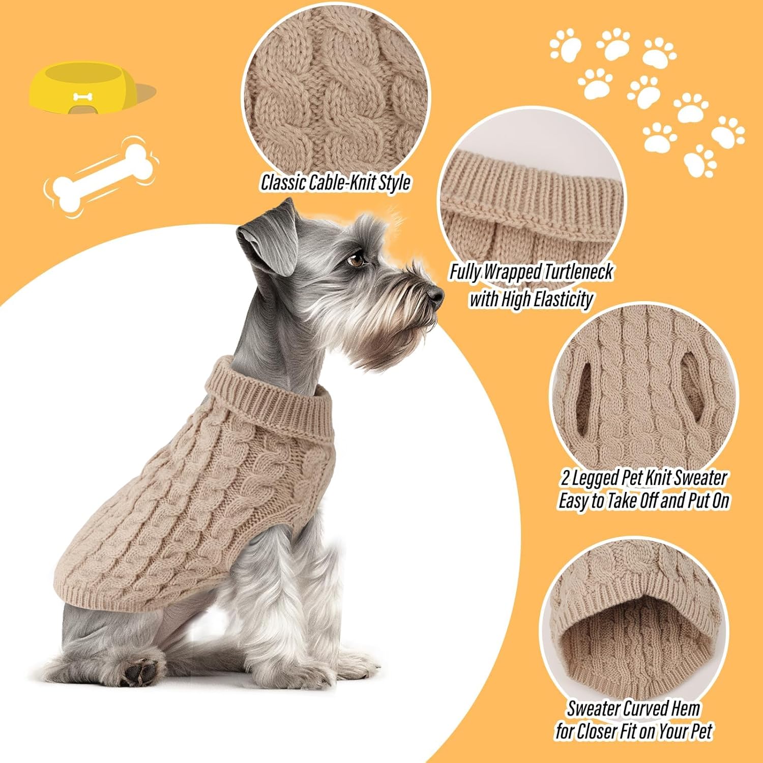 Fiohiros - Turtleneck Sweater L – Cozy & Stylish - Petservo