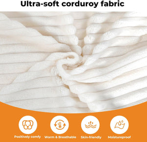 Ultra-soft corduroy fabric with features listed below at Pet Servo
