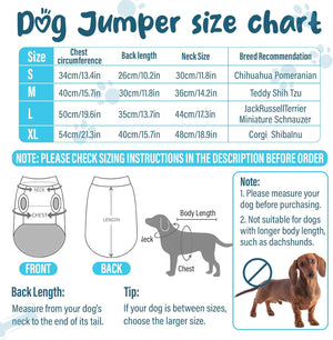 Viiotu - 2-Pack Fleece Dog & Cat Winter Jumpers (S) - Petservo