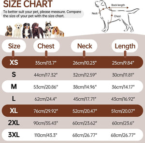 OUOBOB - Waterproof Dog Coat w/Harness - Brown - Petservo