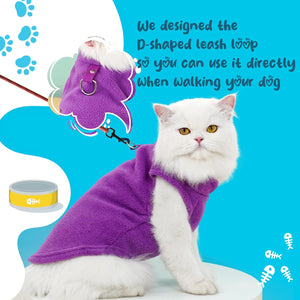Viiotu - 2-Pack Fleece Dog & Cat Winter Coats (M) - Petservo