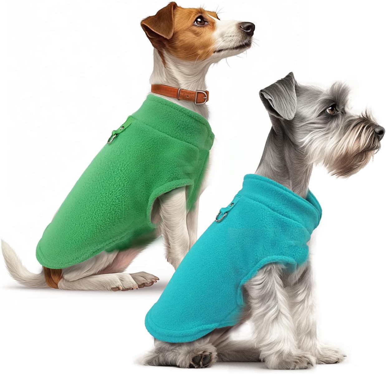 Viiotu - 2-Pack Fleece Dog & Cat Winter Jumpers (S) - Petservo