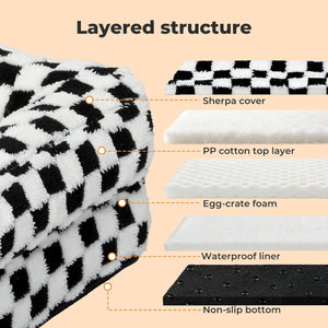 PaWz Rectangle Plush Dog Sofa with Supportive Foam Bolster with Waterproof Lining at Pet Servo