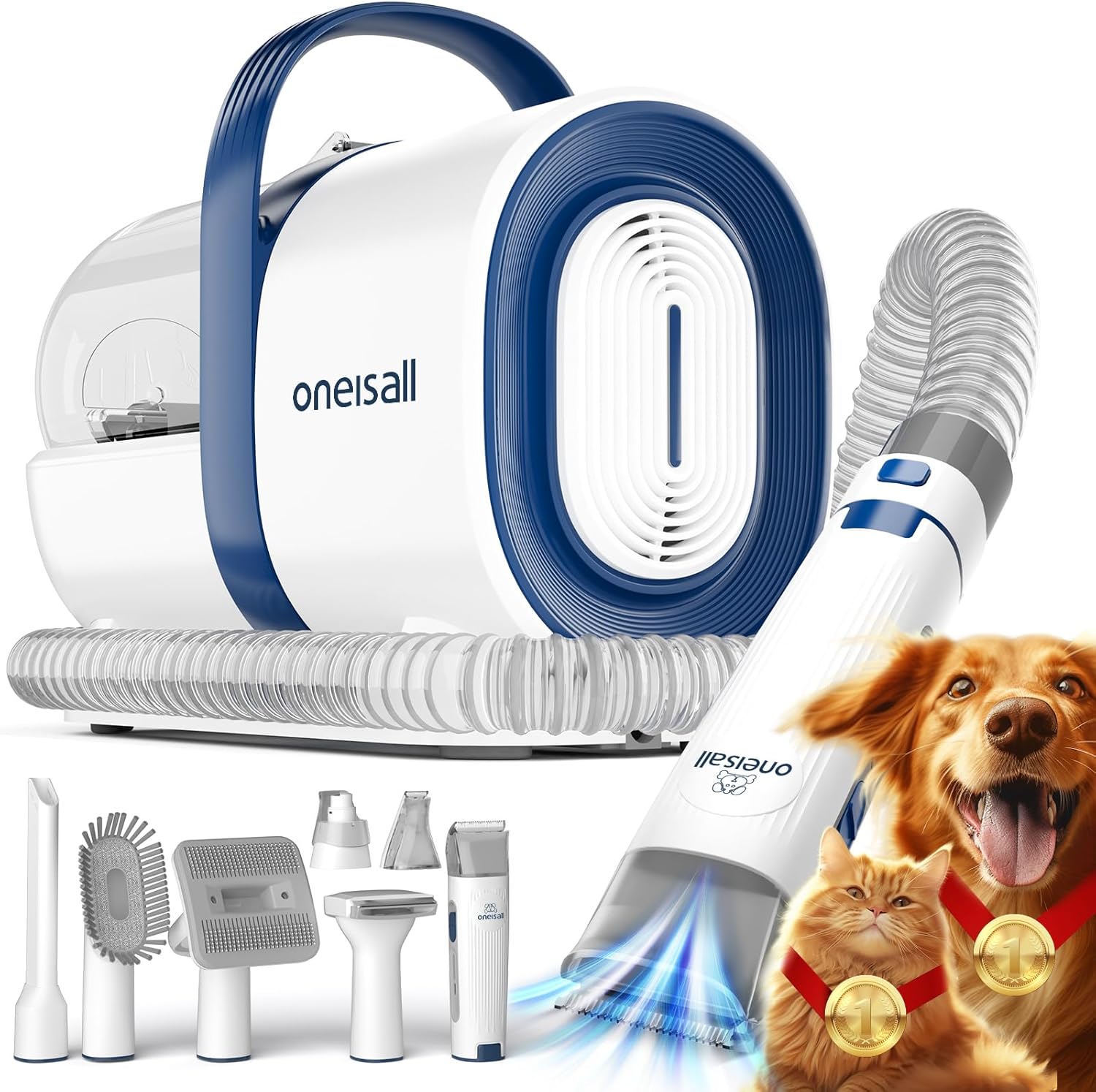 Buy oneisall - Pet Grooming Vacuum with Clipper Set at Pet Servo