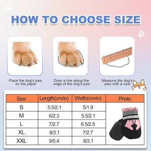 HAPURS - Pink Waterproof Dog Boots – Reflective & Non-Slip - Petservo