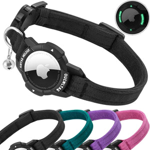 Black dog collar with electronic device and color options displayed below on a white background at Pet Servo