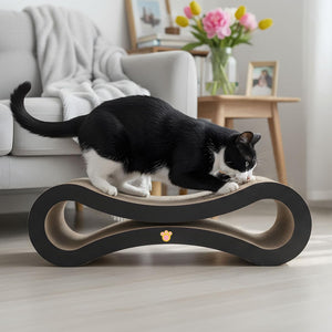 Pawz Scratcher Lounging Calming Bed for Indoor Large Cats with Organic Catnip at Pet Servo
