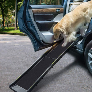 PaWz Ramp Car SUV Travel Stair Step Foldable Portable Lightweight Ladder for Dogs & Cats at Pet Servo