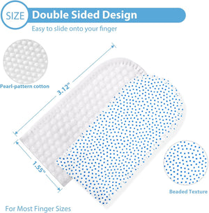 Double-sided textured pad with measurements and text on a white background at Pet Servo
