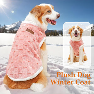 Generic - Pink Plush Dog Winter Coat for Pets - Petservo