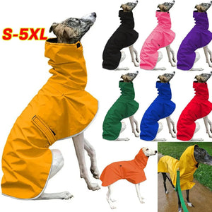 Orange Waterproof Fleece Coat for Whippets & Greyhounds - Petservo