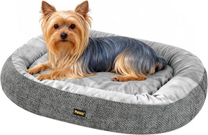 PaWz Orthopedic Dual-Layer Foam Dog Bed with Plush Cushion Top with Machine Washable Cover at Pet Servo