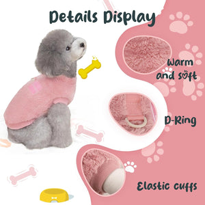 Viiotu - 2-Pack Fleece Dog Jumpers, Medium Size - Petservo