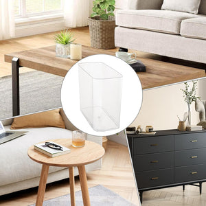 Living room with wooden coffee table, sofa, side table, and decorative items at Pet Servo