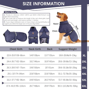 ROZKITCH - Reflective Fleece Dog Coat - XXL - Petservo