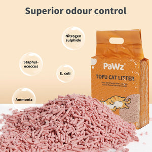 PaWz - Tofu Cat Litter Clumping, Ultra Absorbent and Fast Drying Long Lasting Odor Control (Watermelon) at Pet Servo
