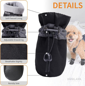 XINYUICEAN - Waterproof Anti-Slip Dog Boots (4Pcs) - Petservo