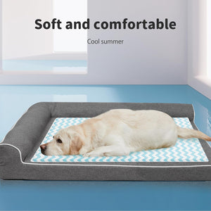 Buy PaWz Summer Non-Toxic Self-Cool Pet Sleeping Bed (Blue) at Pet Servo