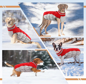 OUOBOB - Red Waterproof Dog Coat w/Harness - Petservo