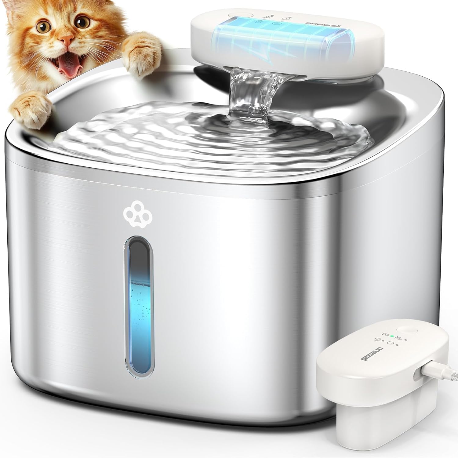 Buy oneisall - 3.5L Wireless Cat Water Fountain at Pet Servo