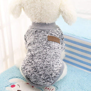 Cozy Grey Dog Sweater for Small Puppies - 30CM - Petservo