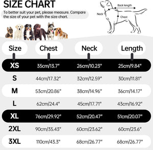 OUOBOB - Waterproof Dog Coat w/Harness - Black - Petservo