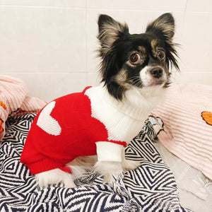 GAHOSG - Red Heart Dog & Cat Turtleneck Sweater - Petservo