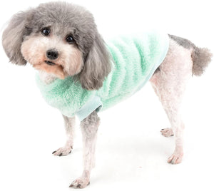 Green Fleece Dog Sweater – Cozy Winter Wear w/D-Ring - Petservo